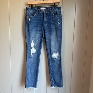 Harper Heritage Highrise Distressed Jeans Size 29